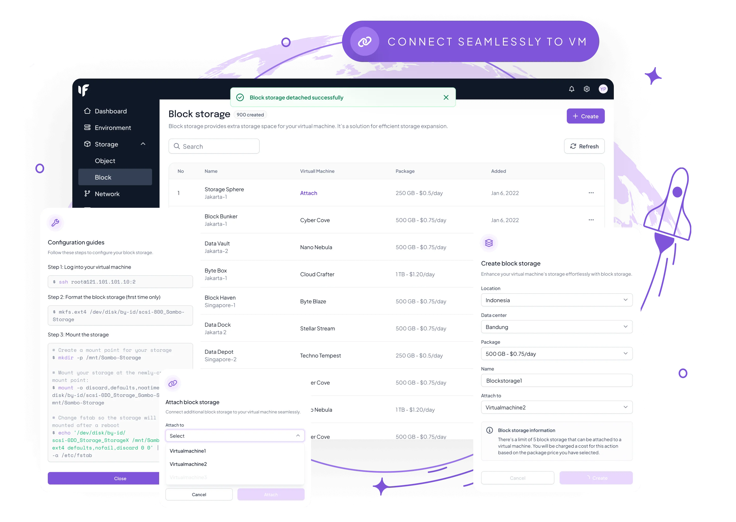 Ifvirty UI Design - Block Storage